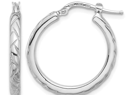 Sterling silver hoop earrings