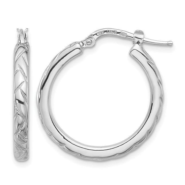 Sterling silver hoop earrings