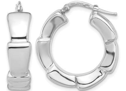 Sterling silver hoop earrings