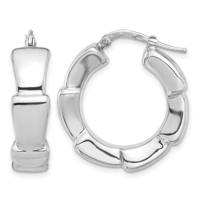 Sterling silver hoop earrings