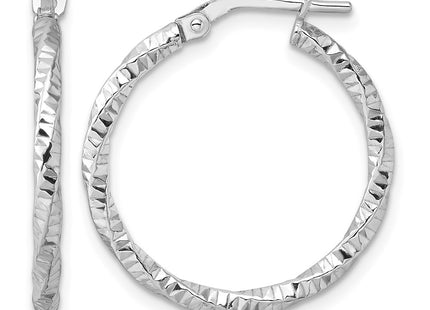 Sterling silver hoop earrings