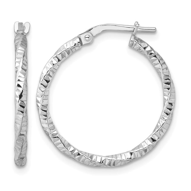 Sterling silver hoop earrings
