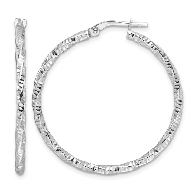 Sterling silver hoop earrings