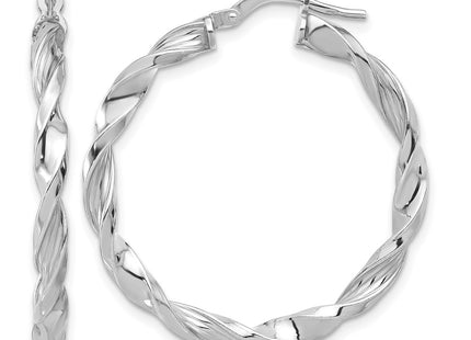 Sterling silver hoop earrings