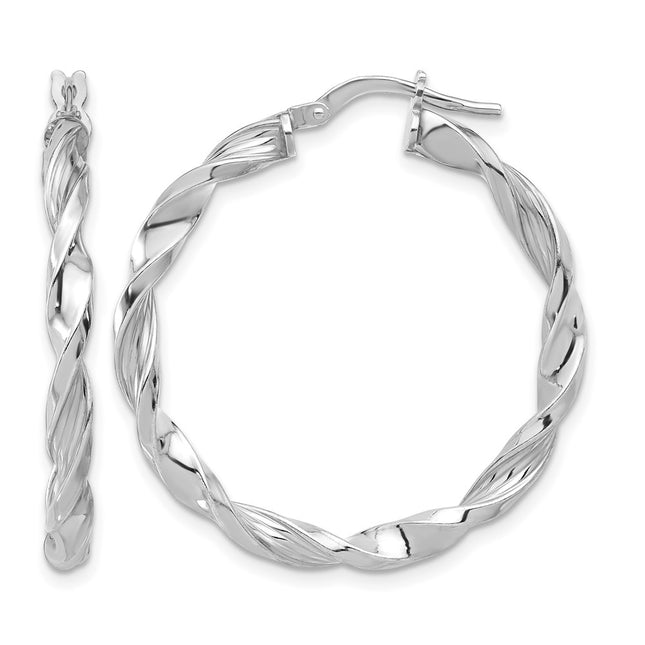 Sterling silver hoop earrings