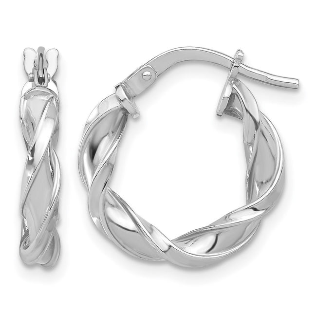 Sterling silver hoop earrings