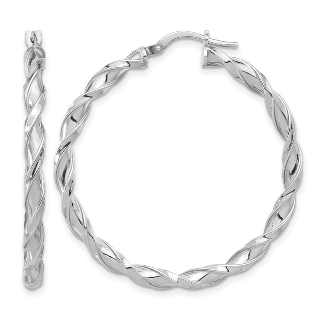 Sterling silver hoop earrings