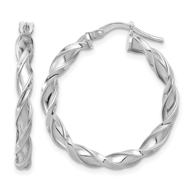 Sterling silver hoop earrings
