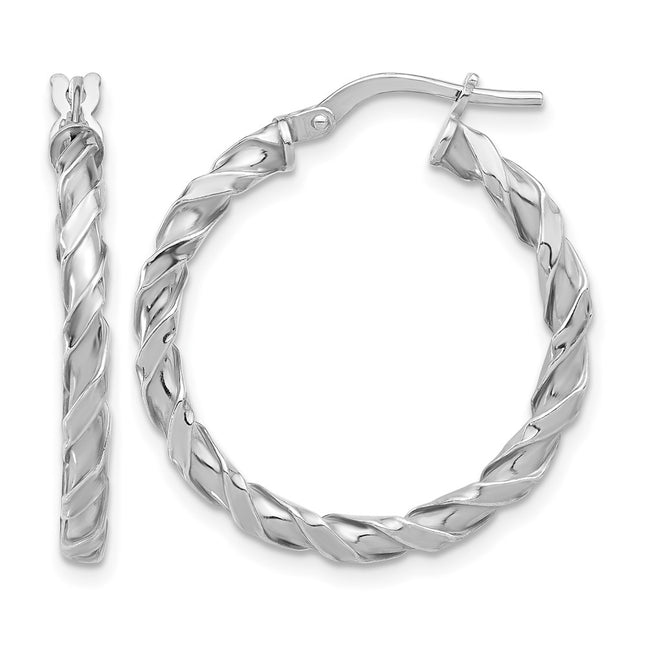 Sterling silver hoop earrings
