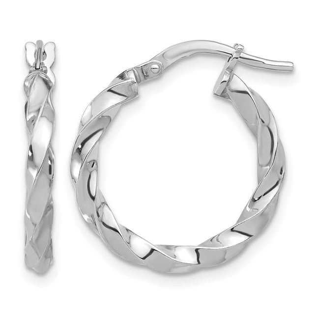 Sterling silver hoop earrings