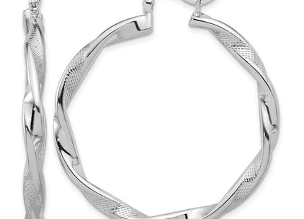 Sterling silver hoop earrings
