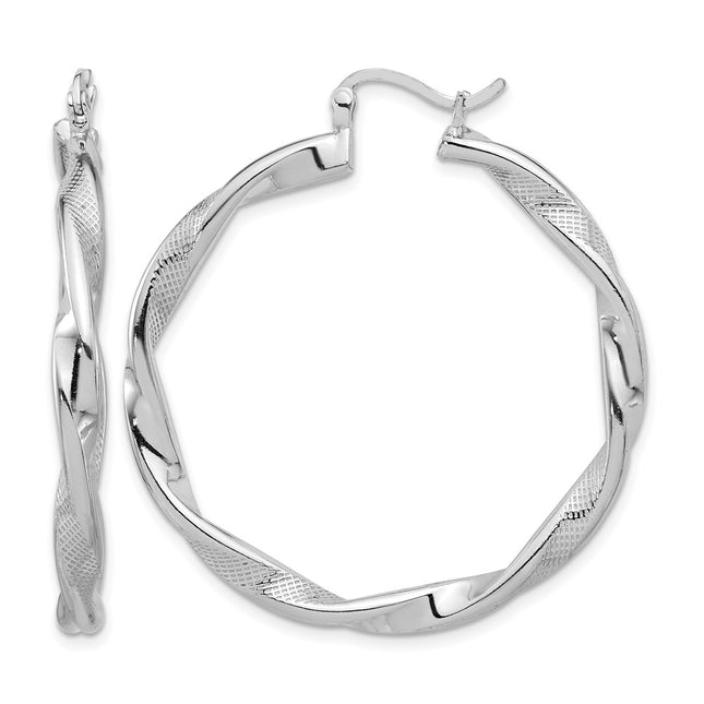 Sterling silver hoop earrings