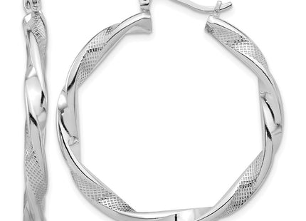 Sterling silver hoop earrings