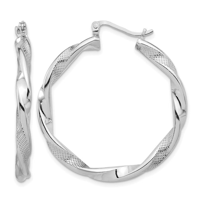 Sterling silver hoop earrings