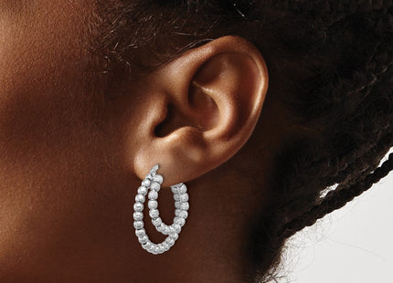 Sterling Silver Earrings Style QE16841 - Classique Jewelry Inc.
