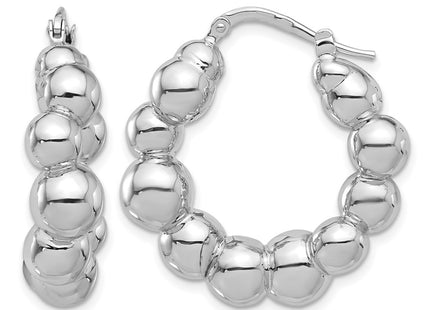 Sterling silver hoop earrings
