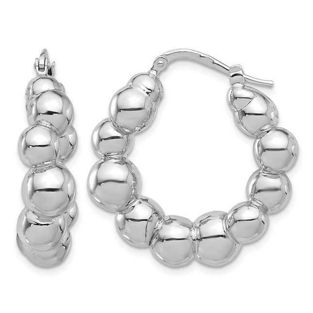 Sterling silver hoop earrings
