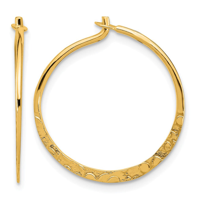 Sterling silver hoop earrings
