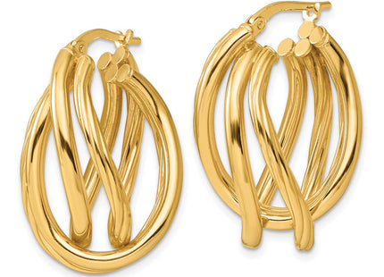 Sterling Silver Earrings Style QE16908GP - Classique Jewelry Inc.