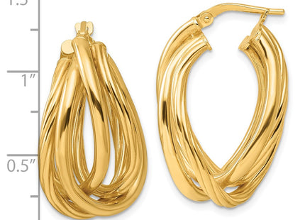 Sterling Silver Earrings Style QE16908GP - Classique Jewelry Inc.