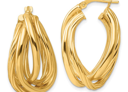 Sterling Silver Earrings Style QE16908GP - Classique Jewelry Inc.