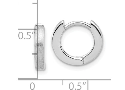Sterling silver hoop earrings, further view