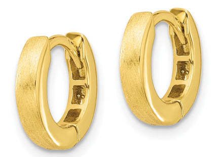 Sterling silver hoop earrings, alternate view