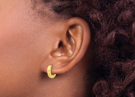Sterling silver hoop earrings, another view