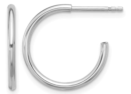 Sterling silver hoop earrings