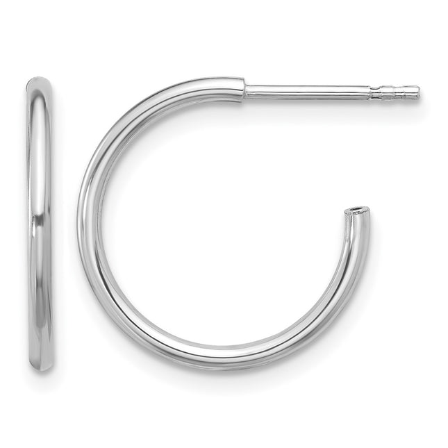Sterling silver hoop earrings