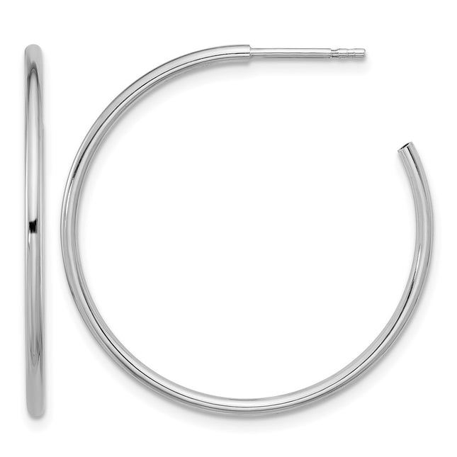Sterling silver hoop earrings