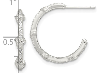 Sterling Silver Earrings Style QE16986 - Classique Jewelry Inc.