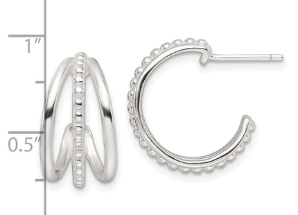 Sterling Silver Earrings Style QE16988 - Classique Jewelry Inc.