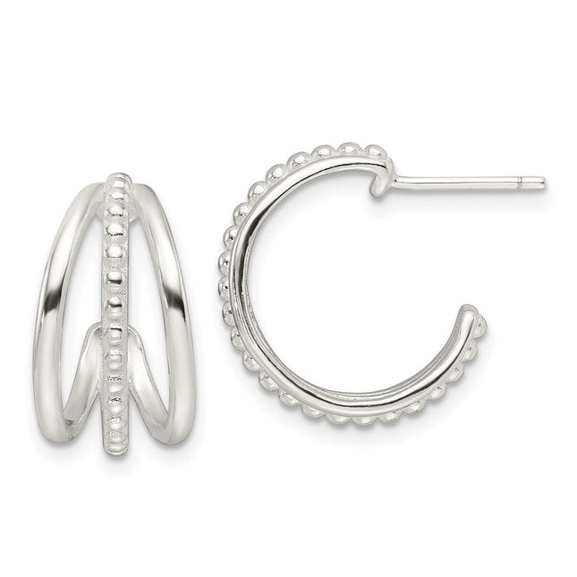 Sterling Silver Earrings Style QE16988 - Classique Jewelry Inc.