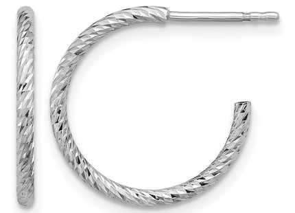 Sterling silver hoop earrings