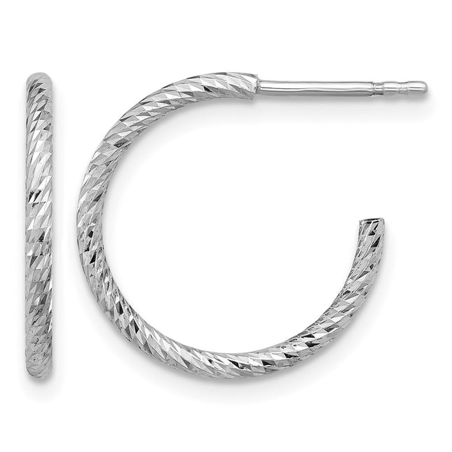 Sterling silver hoop earrings