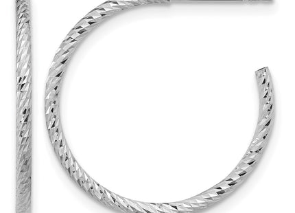 Sterling silver hoop earrings