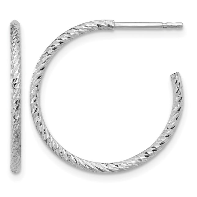 Sterling silver hoop earrings
