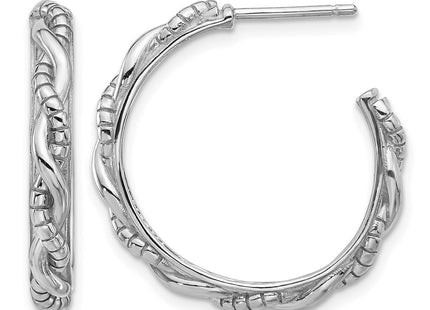 Sterling silver hoop earrings