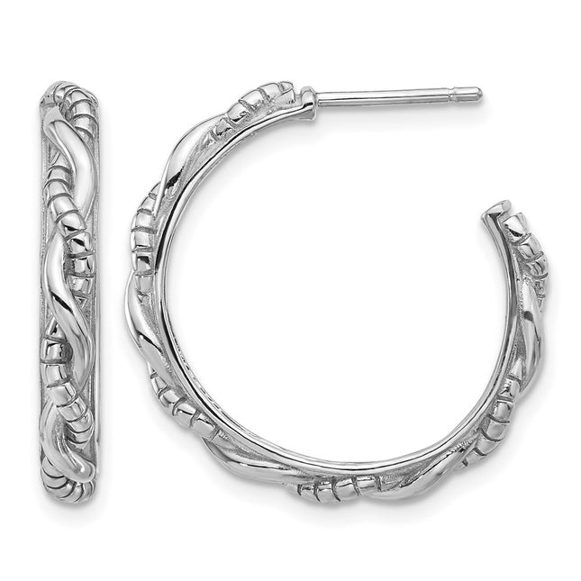 Sterling silver hoop earrings