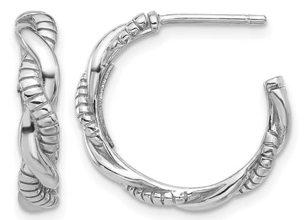 Sterling silver hoop earrings