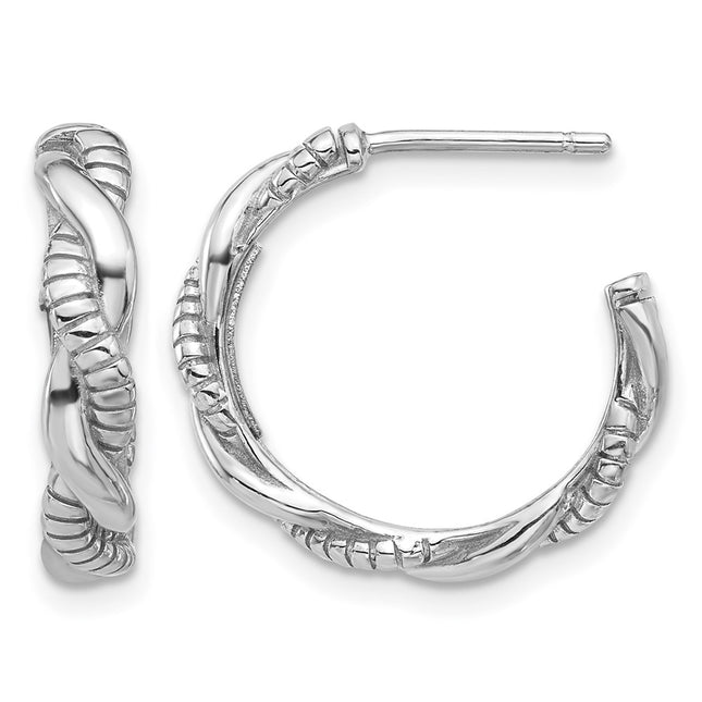 Sterling silver hoop earrings