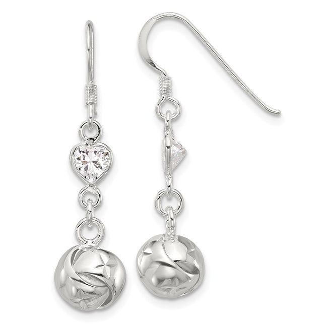 Sterling Silver Earrings Style QE17032 - Classique Jewelry Inc.