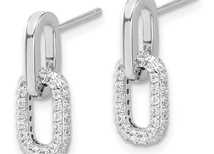 Sterling Silver Earrings Style QE17034 - Classique Jewelry Inc.