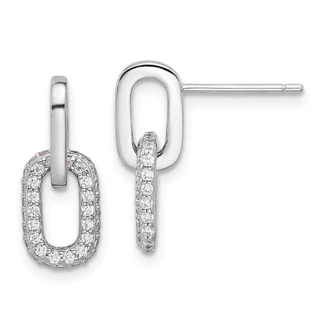 Sterling Silver Earrings Style QE17034 - Classique Jewelry Inc.