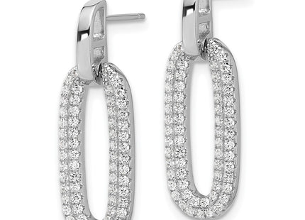 Sterling Silver Earrings Style QE17035 - Classique Jewelry Inc.