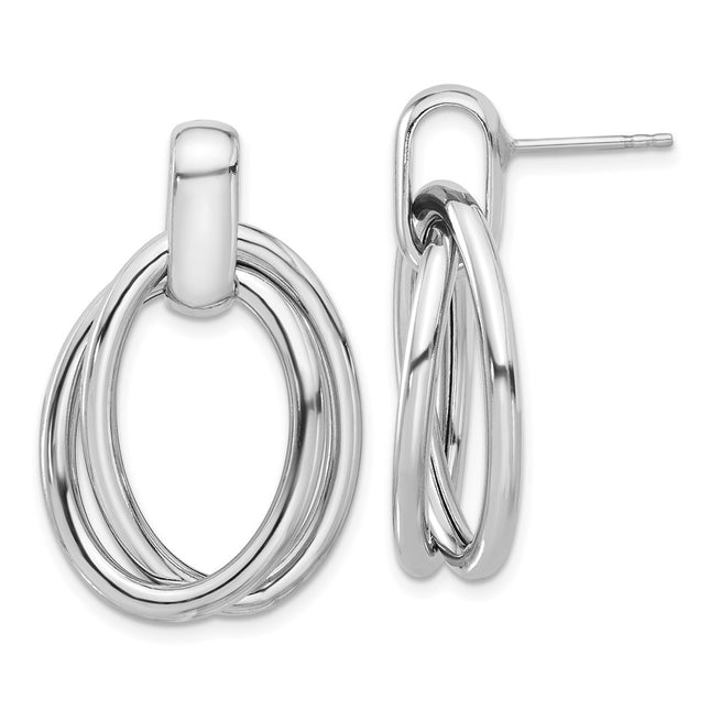 Sterling Silver Earrings Style QE17041 - Classique Jewelry Inc.