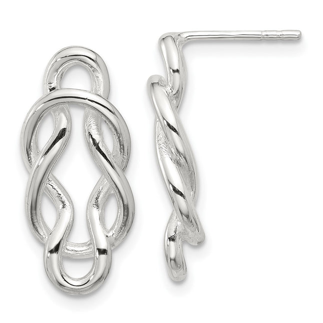 Sterling Silver Earrings Style QE17044 - Classique Jewelry Inc.