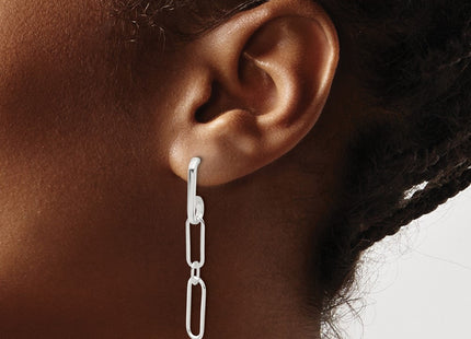 Sterling silver drop earrings, another view