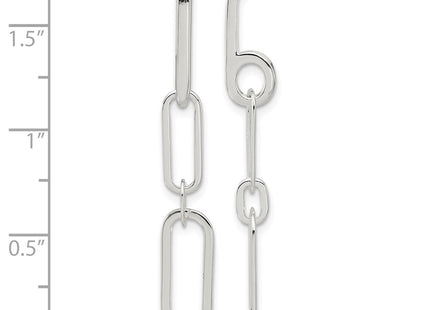 Sterling silver drop earrings, further view